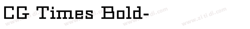 CG Times Bold字体转换